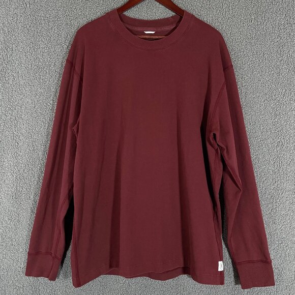Reigning Champ Lightweight Cotton Crewneck Sweatshirt - Men's Size XL - Burgundy - Picture 1 of 7